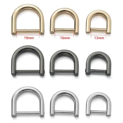 1PCS Metal Belt Handle Bag Strap Accessories Shoulder Webbing Buckle Open Screw Clasp Leather Craft D Ring Buckle