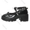 Fashion Retro Mary Jane Single Shoes 2025 New Spring Autumn Black Chunky Heeled Women's Shoes Ankle Belt Buckle Round Toe Pumps Loafers