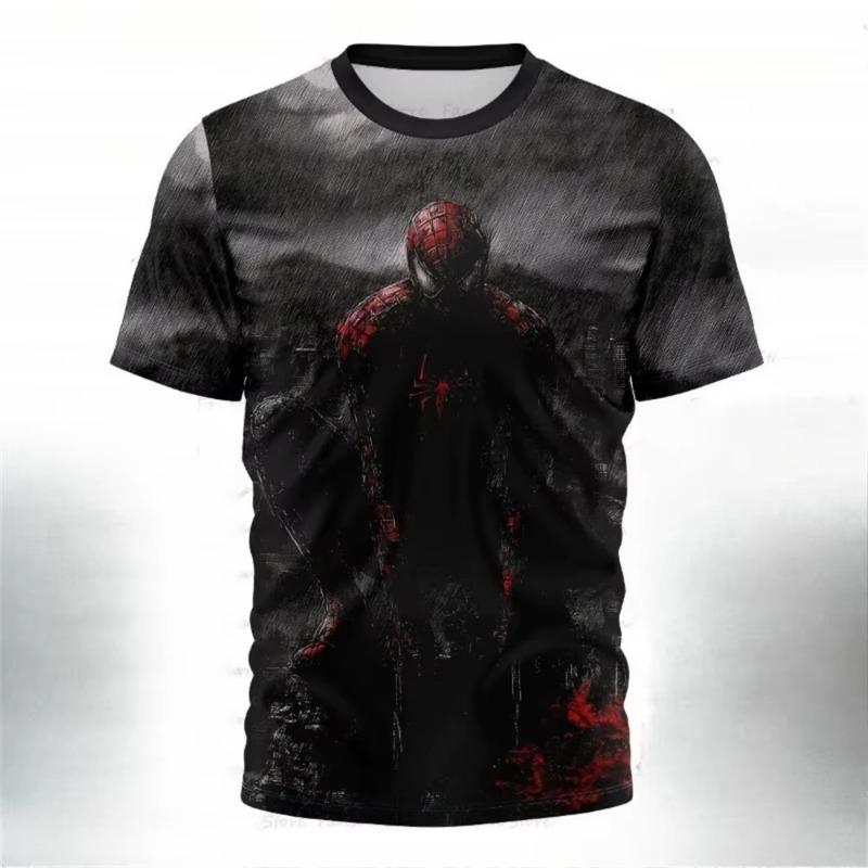 2026 New Marvel Superhero Spider-Man 3d T-Shirt For Men Casual Summer Breathable Comfortable S