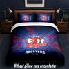 Sydney Roosters Design Bed Bedding Set 1 Duvet Cover + 2 Pillowcases Soft Breathable Household Bed Linens