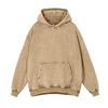Felpa con cappuccio unisex autunno primavera con grande tasca, ampia, lavata, polsini e orlo elastici, spalle inclinate, colore puro, ampia, sportiva