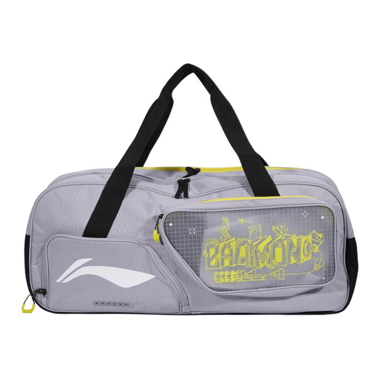 

New LiNing Polyester Fiber Spliced With TPU Handbag Regular Unisex Gray ABJU015-3 72.1*24.1*29.0CM