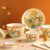Creative Cartoon Ceramic Plate Sweet Cute Afternoon Tea Dessert Plates Home Breakfast Yogurt Oatmeal Bowl Delicious Ramen Bowls