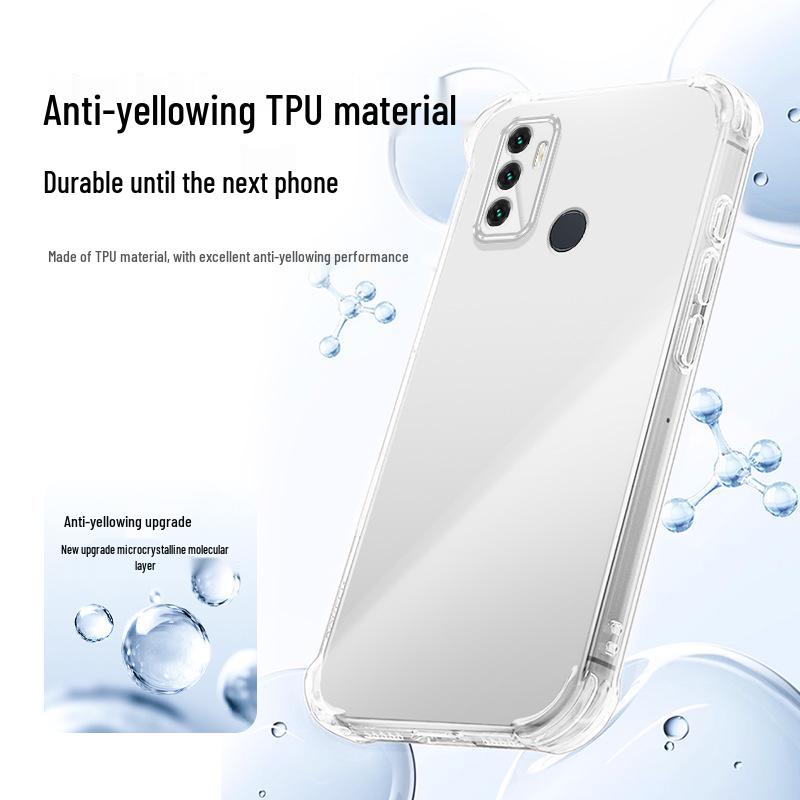 OPPO A32 Transparent TPU Airbag Anti-drop Protective Case with Premium Feel