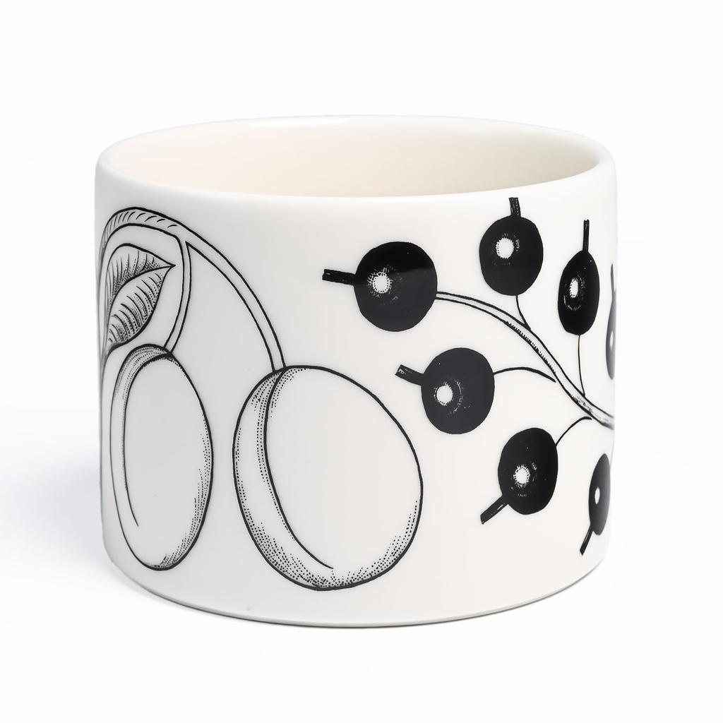 Arabia Black Paratiisi 6677 Teacup (Mug) [Parallel Import]