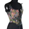French Vintage Lace Up Waist Cincher Cami Top Women S Sexy Backless Camisole