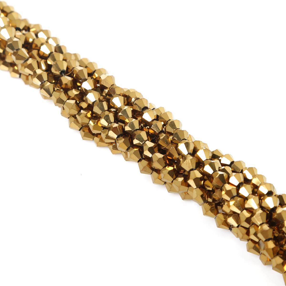 

Набор для бисероплетения. Хрустальная бусина 3mm 110pcs золотой