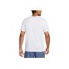 Nike Fitness T-Shirt Solid Color Round Neck Loose Short Sleeve Men Tops Gray AR6029-085