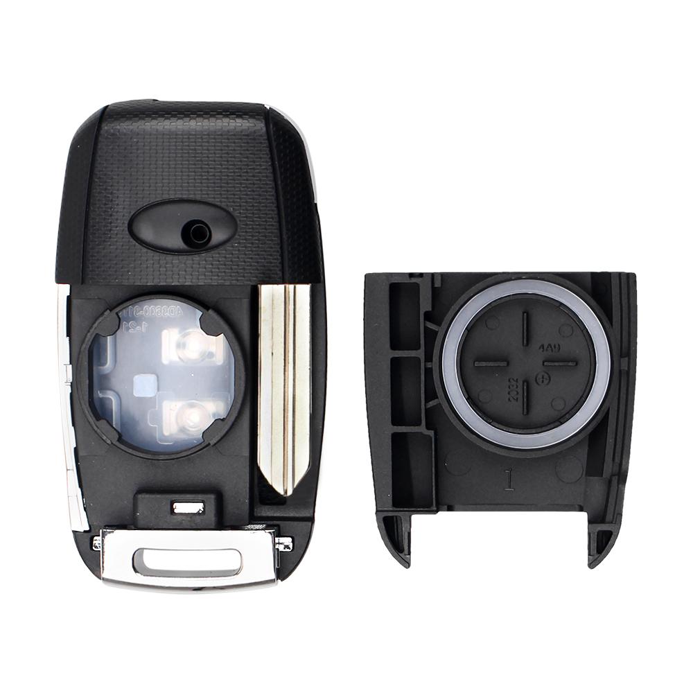 4 Buttons Flip Folding Remote Key Case Fob Housing Key Shell for KIA K3 Sorento Carens K5 K2 Cerato Forte
