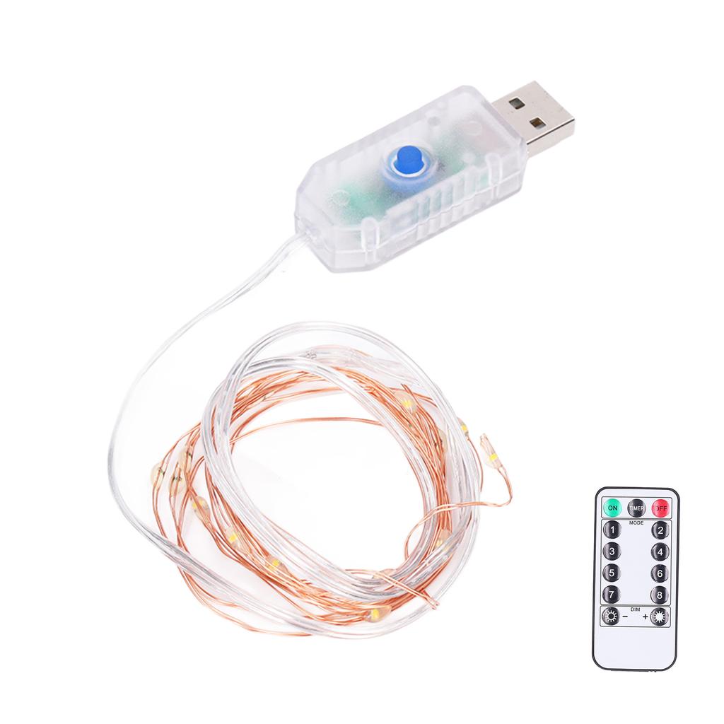 LED Lichterketten 8 Modi Hängende Sternenlichter mit Fernbedienung für Weihnachten Innen Außen