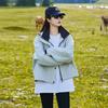 Windproof hooded jacket women's winter new small loose cotton-padded coat high-end casual top jacket