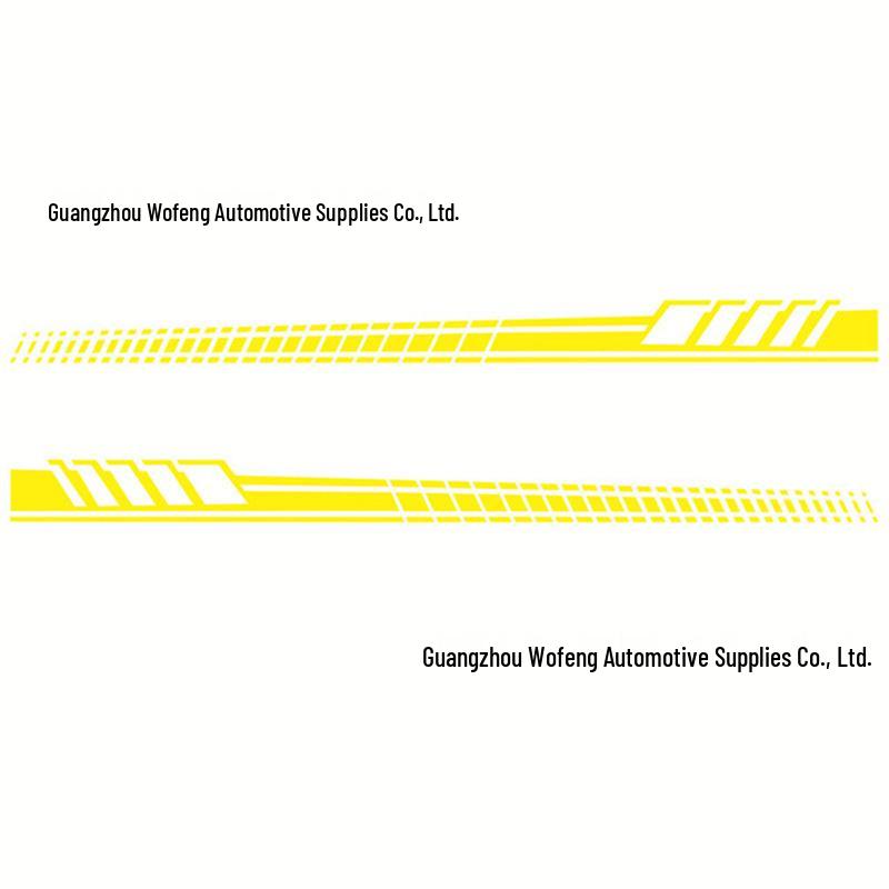 In-Stock Racing Stripe Car Body Side Skirt Vinyl Decal (D318)