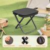 Portable Folding Chair, Lightweight Iron Alloy Frame, Foldable Outdoor Camping Picnic Bench, Handbag Included, Ideal for Fishing