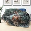 Boho Floral Praia Piquenique Ao Ar Livre Camping Cobertor Nórdico Xadrez Cobertores para Camas Sofá Tapetes Tapete de Viagem para o Verão Tapeçaria Borlas