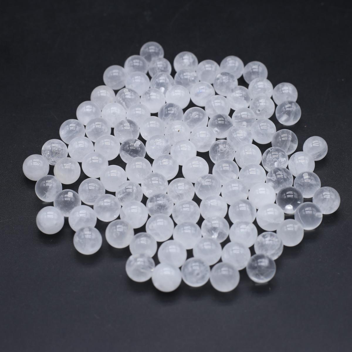 20 шт./упак. натуральный камень кристалл полуотверстие круглый шар свободные бусины — фото 9