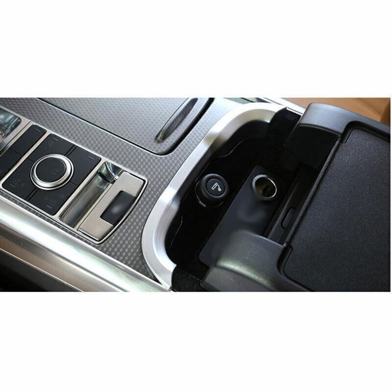 Fit For Range Rover Sport 2018- Silver Console Storage Box Frame Trim 1PCS