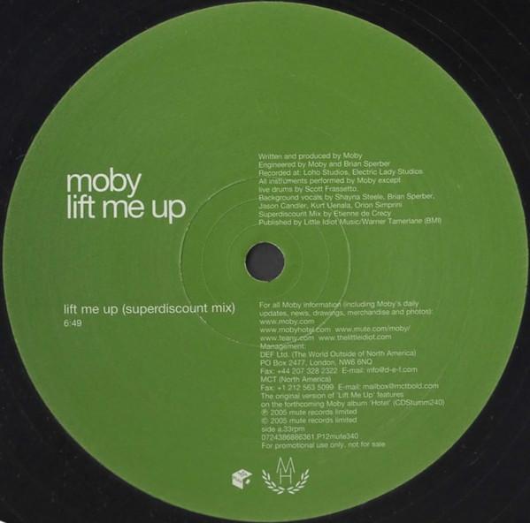 

12inch Record MOBY - Lift Me Up P12MUTE340 Mute 2005 UK Dance & Electronica Used