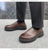 Men's 2025 Autumn/Winter Height-Increasing Non-Slip Casual Leather Shoes