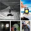 Mini LED Keychain Flashlight COB Work Light Rechargeable Pocket Torch with Strong Magnet Clip for Outdoor Camping Emergency Use