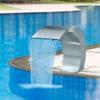Swimming Pool Fountain Waterfall Pond Swimming Pool Filter Fountain Garden Decorative Faucet Stainless Steel Solar Fountain