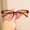 Triangular cat eye color matching flat mirror new glasses frame personalized ins concave shape European and American street shot glasses frame