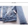 Veste d'hiver en jean pour femme avec capuche et doublure en laine d'agneau