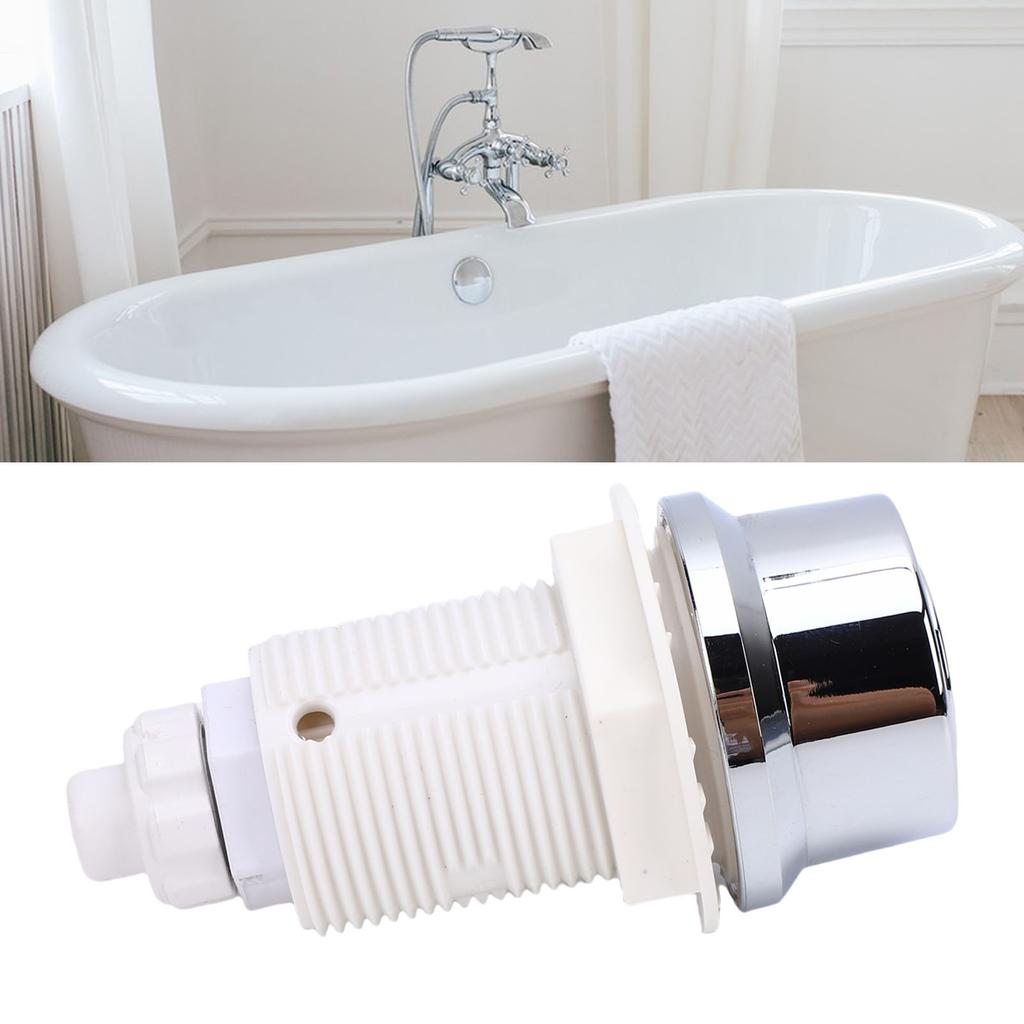 Hot Tub Push , Round PVC Pressure Valve for Bath Spa, G1 Inch Thread Size, Extensive Adaptability, Excellent Proof, Accurate Water Cont