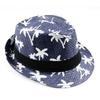 2017 hot sale Summer straw Sun hat kids  Beach Sun  hat Trilby panama Hat handwork for boy girl Children 4 colour