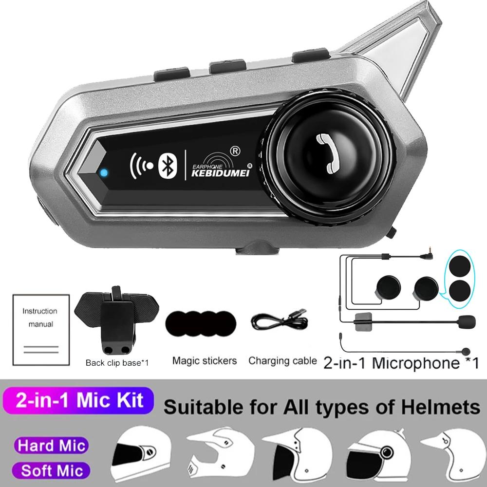 BT31 Motorcycle Helmet Headset Bluetooth Interphone Waterproof Wireless Earphone With Mic Automatic Handsfree Call Answering