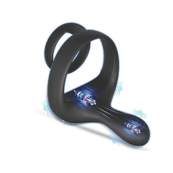 Powerful Vibrating Cock Ring Remote Control Vibrations for Couples Soft Silicone Male Couple Sex Toy for Men