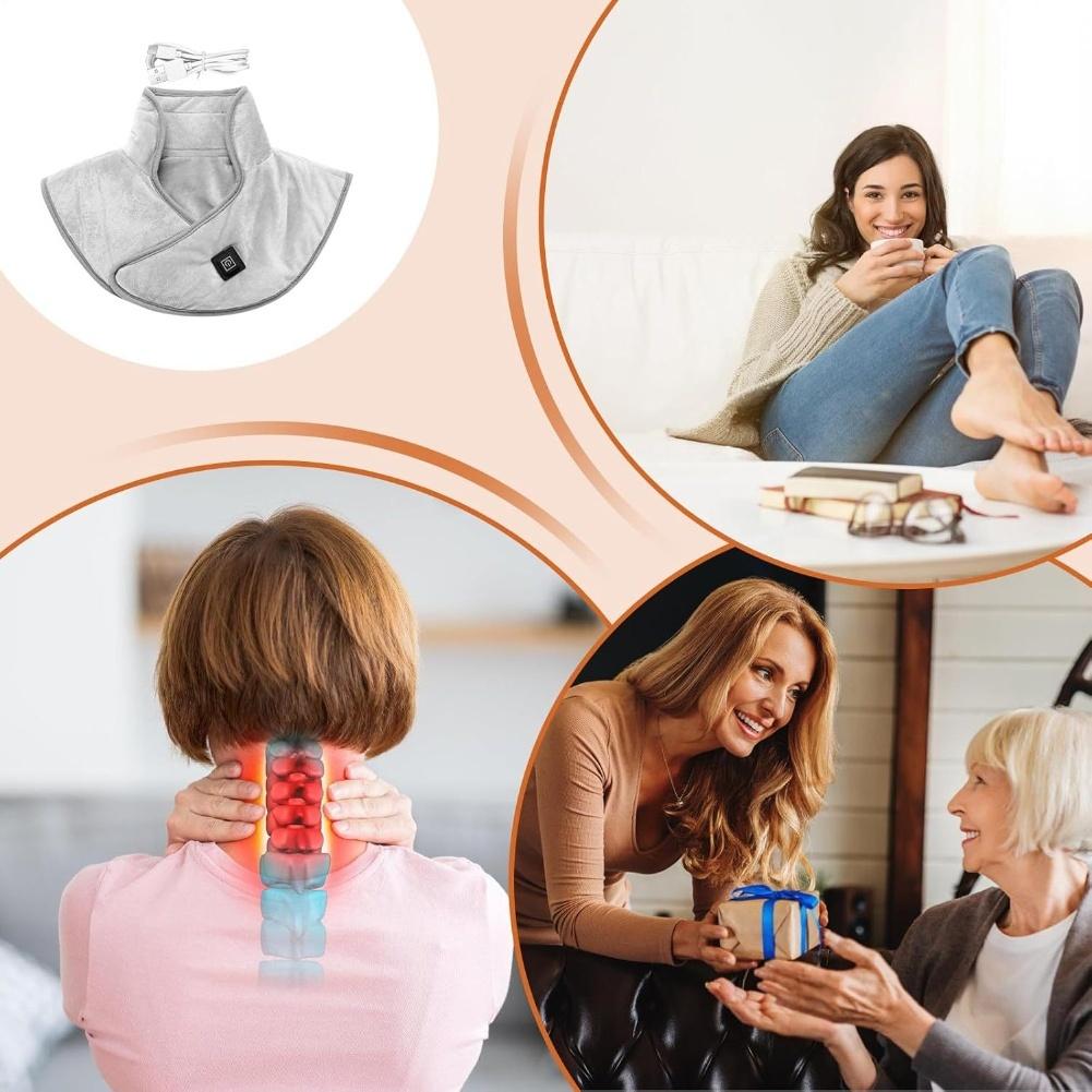 Electric Heating Neck Shawl USB Power with Three Temperature Settings for Warmth and Comfort During Outdoor Activities