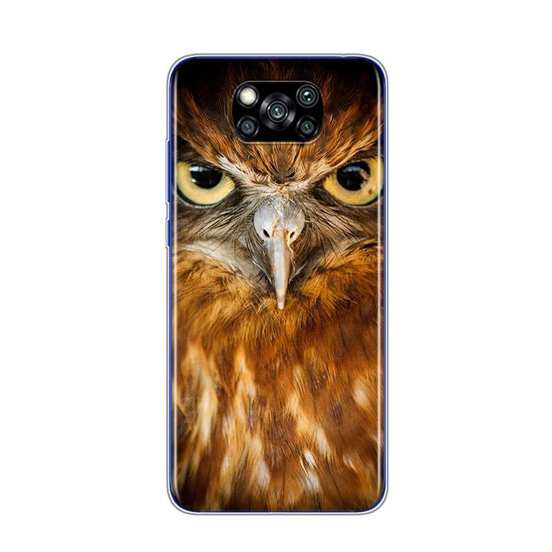Camouflage Owl Animal For Xiaomi Poco X3 NFC C3 F2 F1 M3 M2 X2 11 10T Note 10 8 Mi Play A2 5 Lite Pro Phone Case