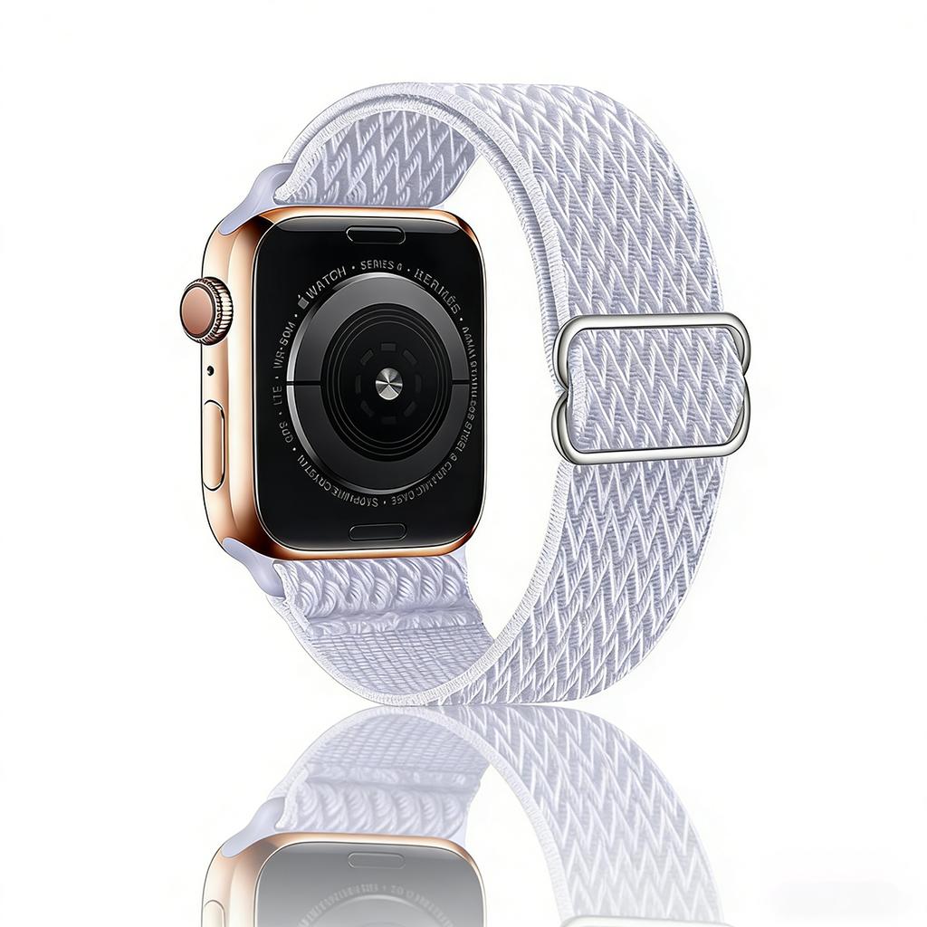 Stretchy Nylon Band for Apple Watch Series 11 10 Ultra 3/2 SE 42mm 38mm 46mm 41mm 45mm 49mm Adjustable Sport Strap for Women Men