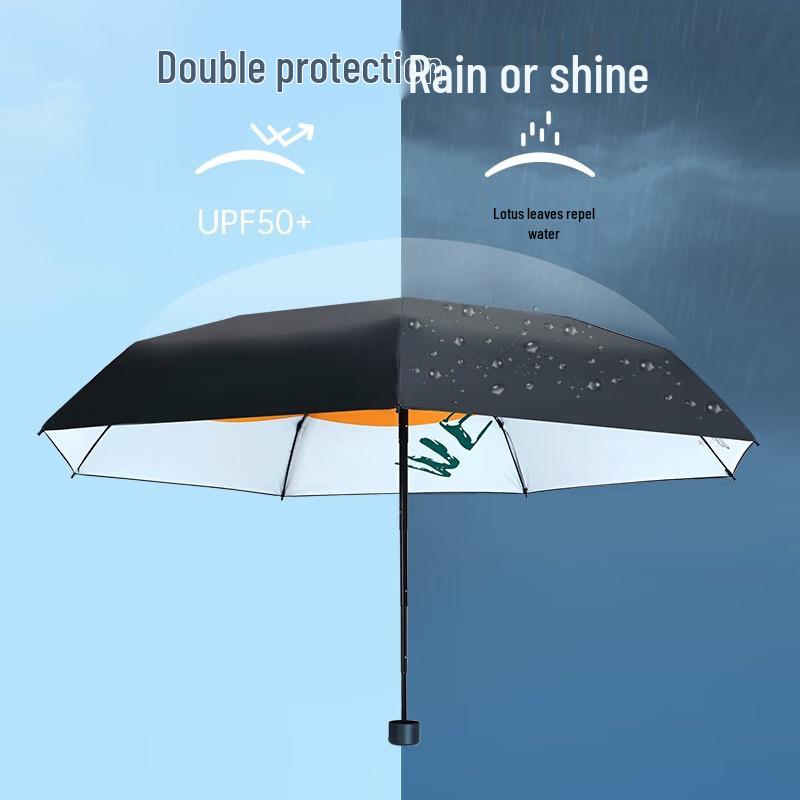Mini UV-Schutz Fünffach Faltbarer Tragbarer Regenschirm