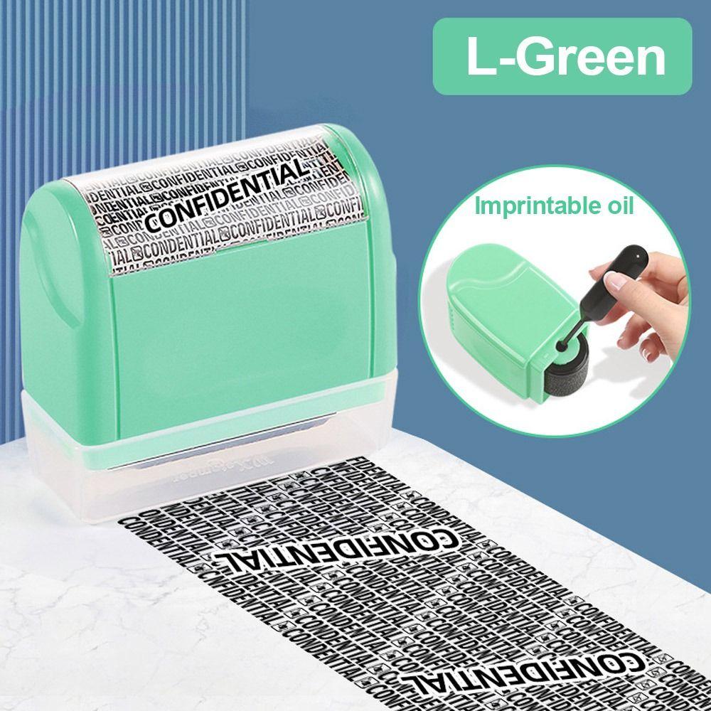 Durable Roller Identity Protection Stamps Privacy Protection Safety Confidential Stamp Portable ID Security Stamp