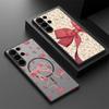 Colorful Bowknots Pattern Case For Samsung Galaxy S26 Ultra S25 Edge S24 Plus S23 S22 S21 FE Magnetic For Magsafe Matte Cover