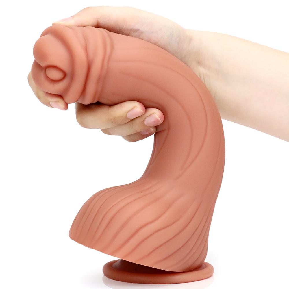 Silica Gel realistická simulace Velké dildo s popruhem Sexuální hračka pro penis Žena vaginální anální masturbátor péro s přísavkou pro ženy lesbické