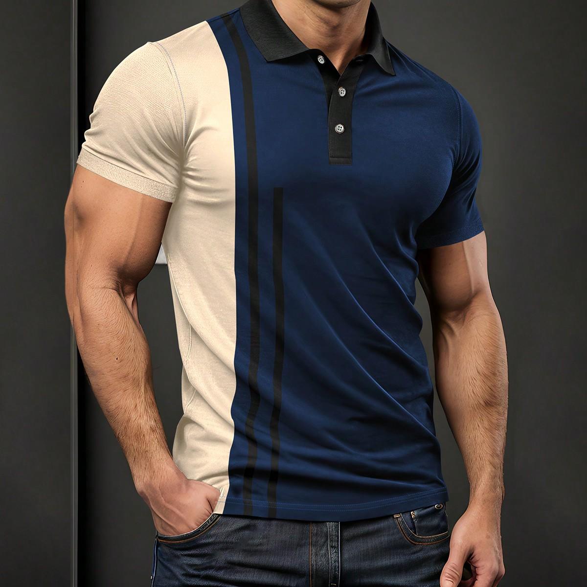 

Европейская модная одежда Softstyle Мужская рубашка поло с коротким рукавом