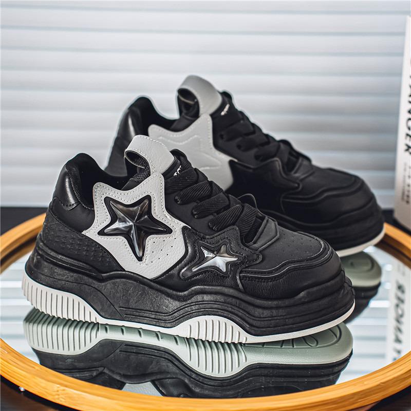 Street Platform Skateboard Schuhe Herren Mode Sterne Designer Schuhe Herren Trendy Casual Herren Leder Sneaker zapatillas de hombre