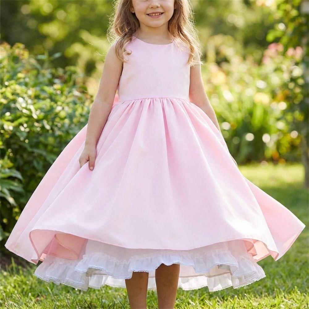 A-Line Kids Girls Cosplay Petticoat Elastic Waist Lolita Underskirt Crinoline Skirt  Flower Girls