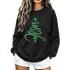 Women's Christmas Sweatshirt Long Sleeve Crewneck Pullover with Holiday Print