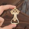 Heavy-duty Bottle Opener Electroplated Crown Shape Jar Opener, Multi Function Smooth Edges Lid for Various Caps