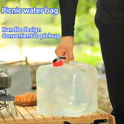Χωρητικότητα 10L Πτυσσόμενο δοχείο νερού Υπαίθρια πεζοπορία Ψάρεμα Πτυσσόμενη τσάντα νερού Κάμπινγκ Δεξαμενή νερού Κάδος Τσάντα για πικ-νικ