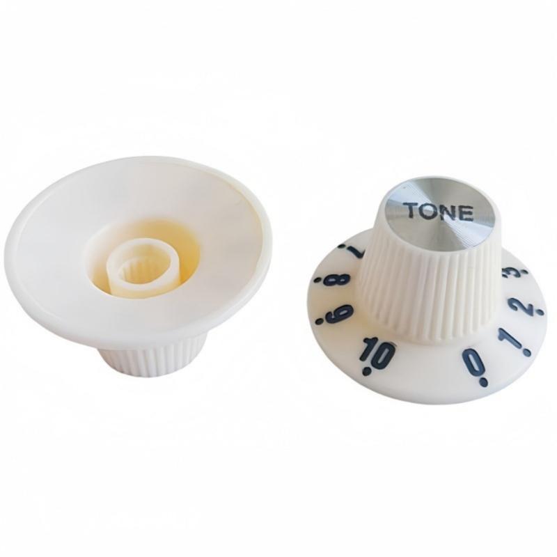 Professional 29x16mm Sound Controls Guitar Effect Knob With Textured Grip And Clear Number Markings
