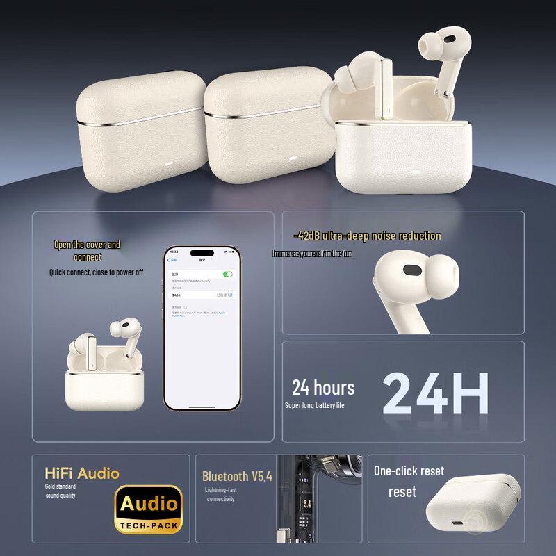 Lanston TA16 Kabellose Bluetooth-Kopfhörer mit aktiver Geräuschunterdrückung