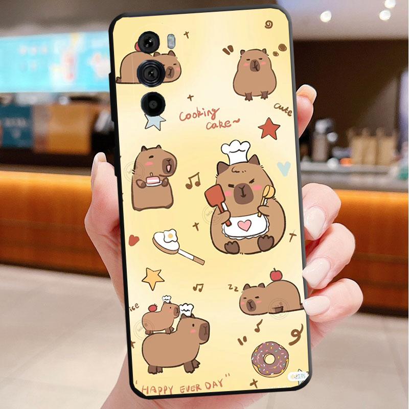 Capybara Phone case For Motorola Edge 50 40 Pro 50 40 30 Ultra Neo Fusion Moto G Play G Stylus G Power G 5G