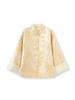 Ruicai Reversible Gold Thread Jacquard Jacket - Women's Autumn Style