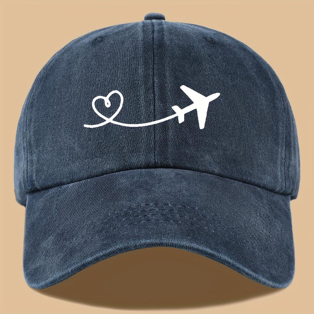 Cute Solid Color Washed Baseball Cap Adjustable Unisex Outdoor Sun Hat