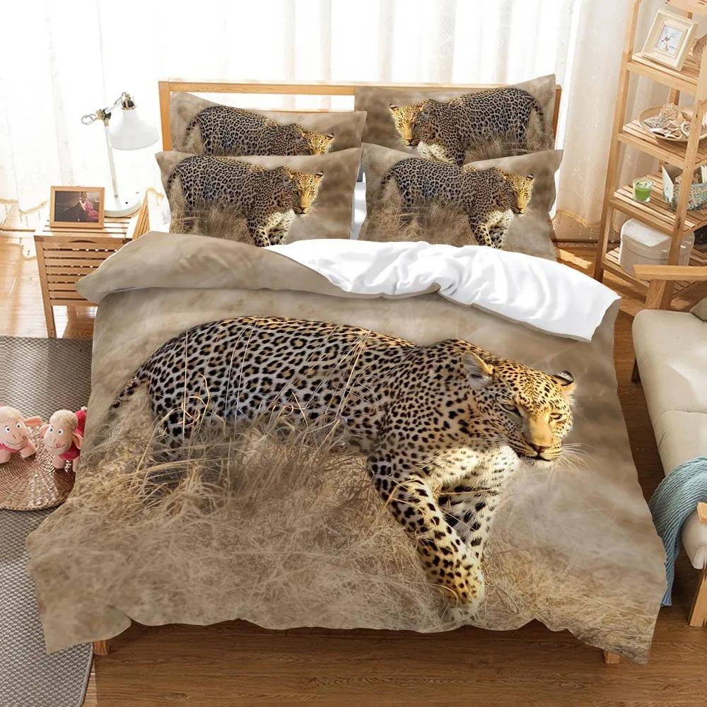 3D Color Zebra Bedding Sets Animal Duvet Dogs Quilt Cover Set Dolphin Lion Tiger Comforter Bed Linen Pillowcase