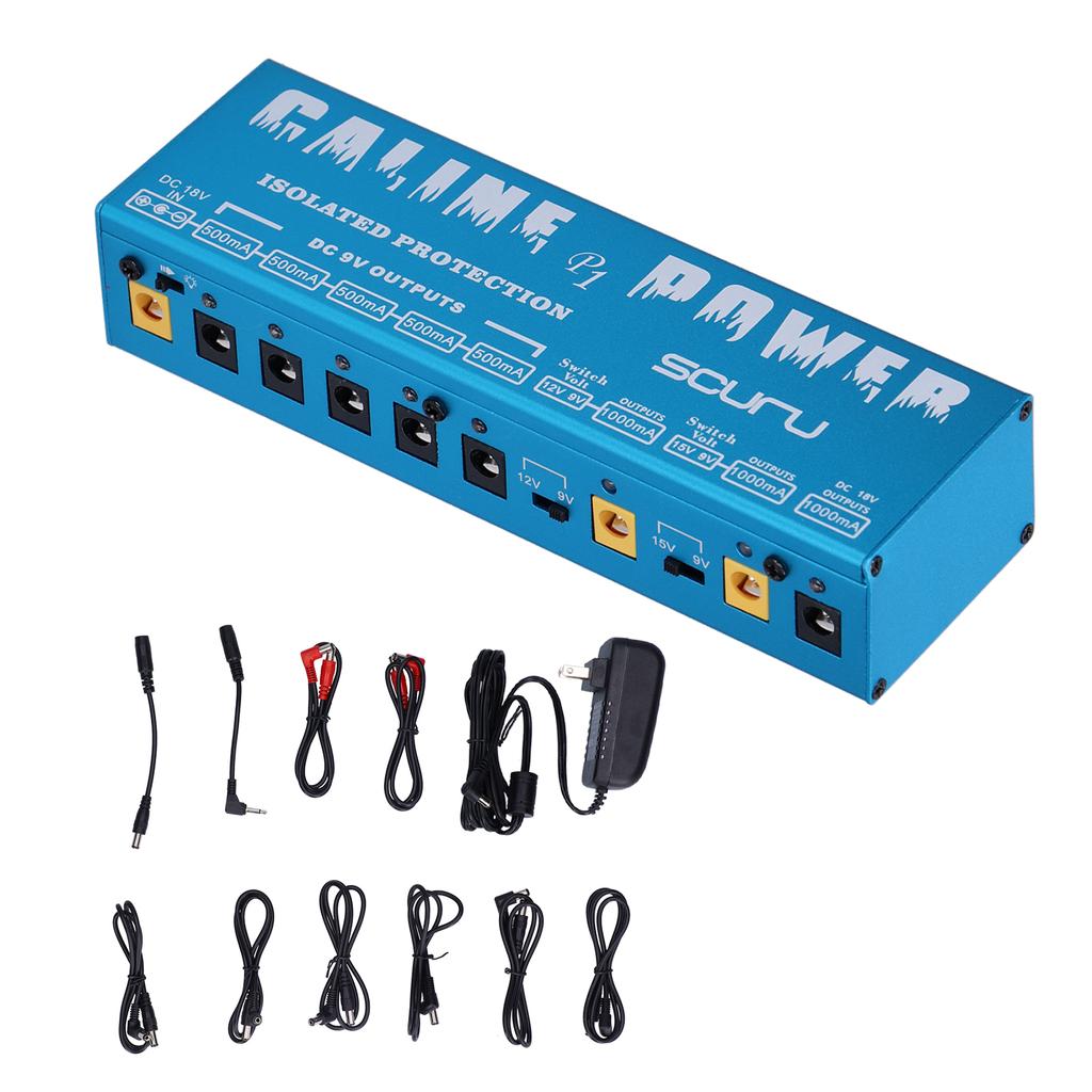 CP?05 Gitar Effektpedal Flerveis Strømforsyning P1 Effektpedal Isolert Strømforsyning 100?240VUS
